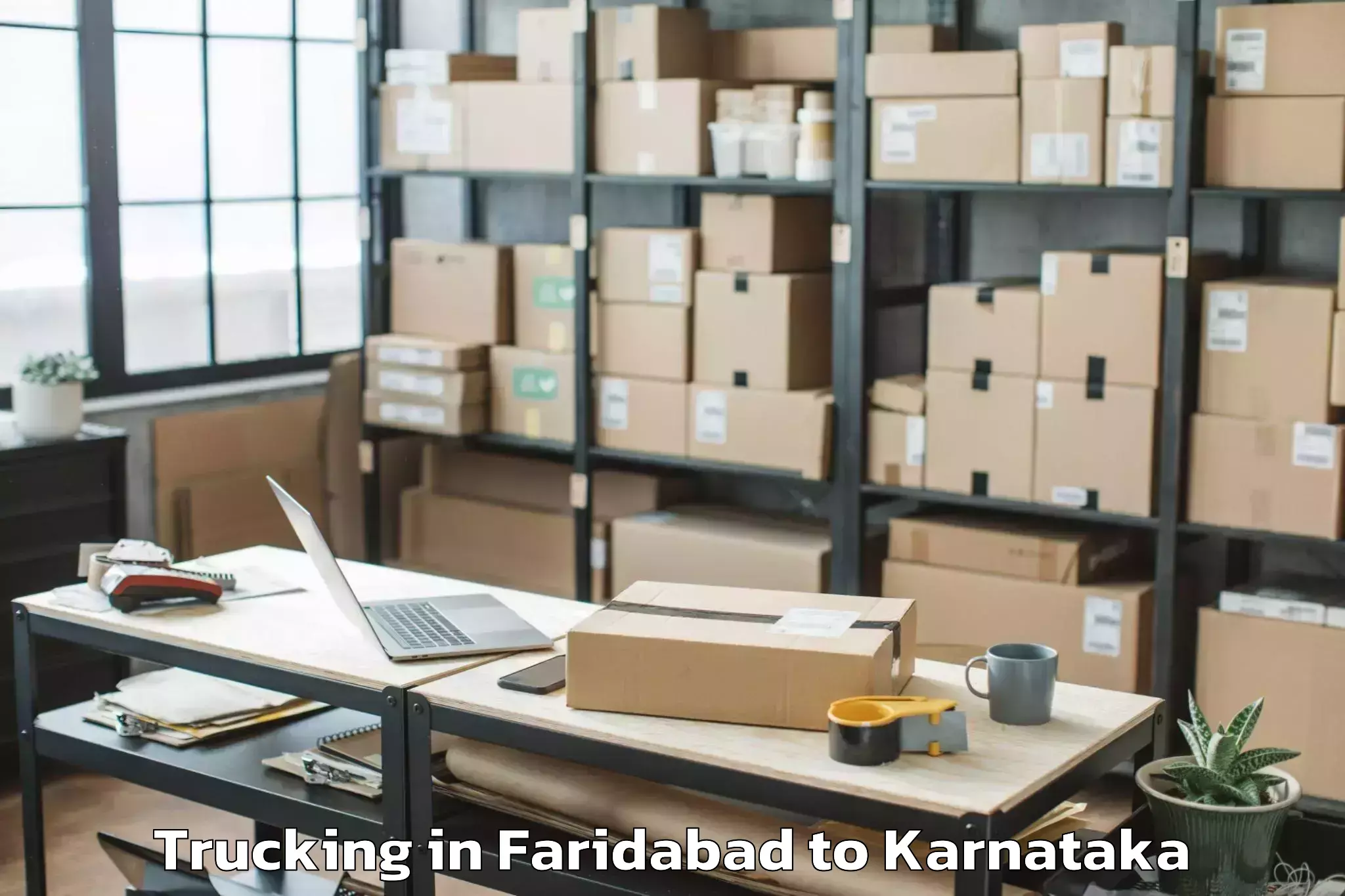 Book Faridabad to Harapanahalli Trucking Online